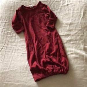 Kate quinn red sleep gown 0-3 months